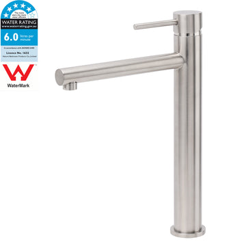 KYLINS Basin Mixer Tap Brushed Nickel Straight Spout