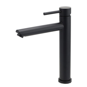 KYLINS Basin Mixer Tap Deck Mount Stainless Steel Matt Black