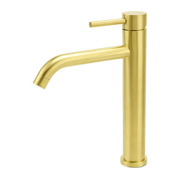 KYLINS Brushed Gold Tall Kitchen Mixer Tap WELS 4 Star