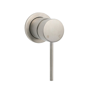 Brushed Nickel Bath Shower Mixer Tap with Lever