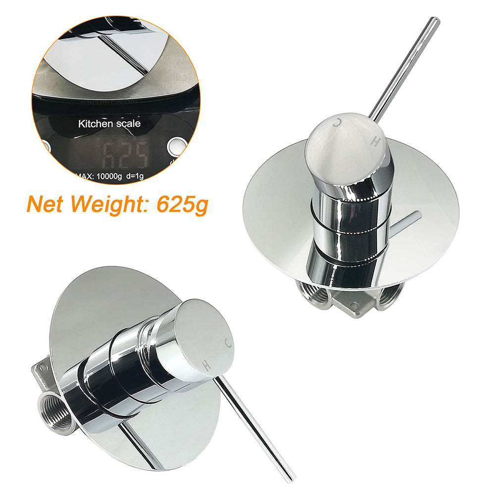 Watermark Round Pin Lever Shower Mixer Tap Polished Chrome