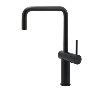 KYLINS Matt Black Tall Kitchen Mixer Tap 360° Swivel
