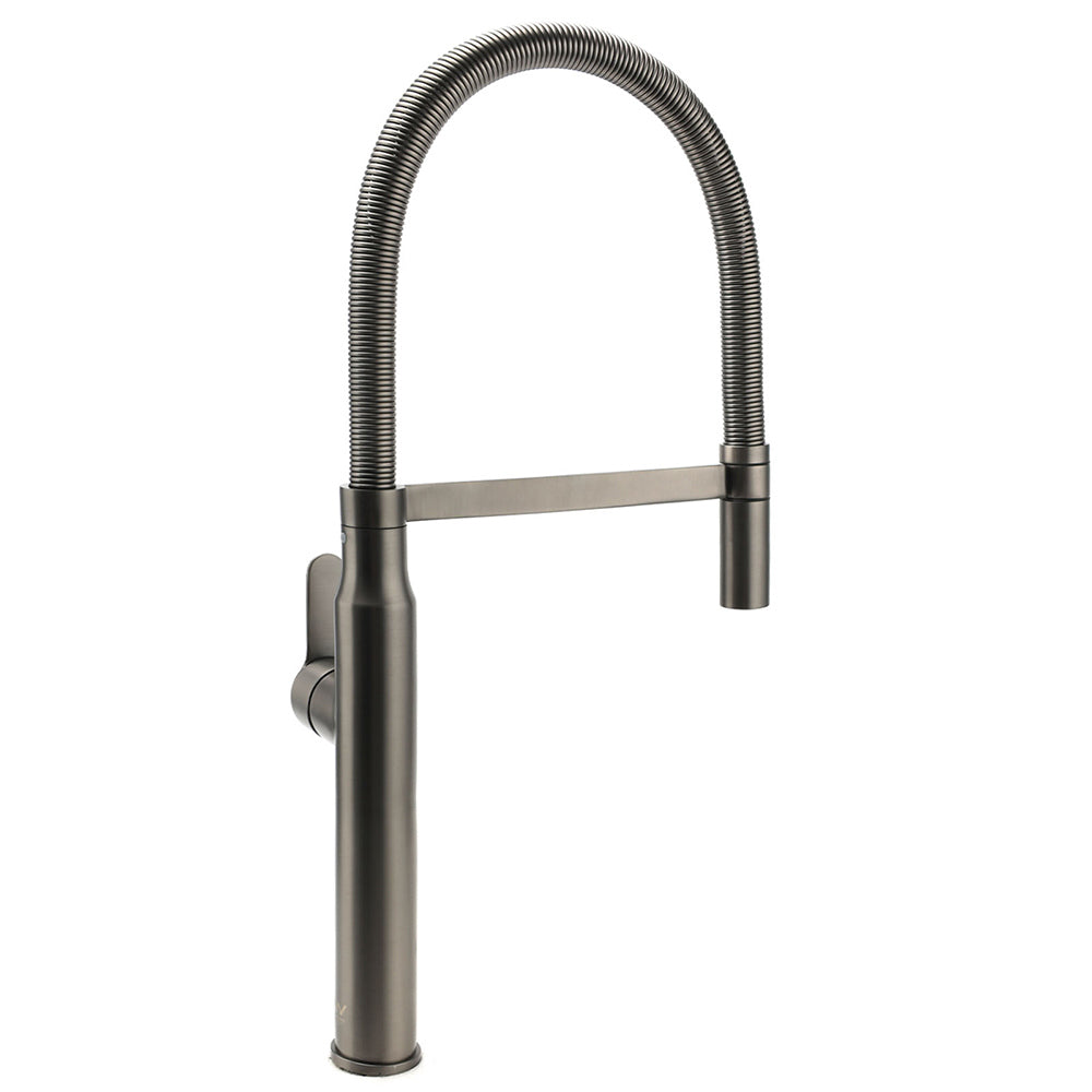 KYLINS Gun Metal Kitchen Mixer Tap with Pull Out Spout