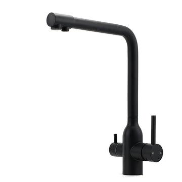 3 Way Pull-Out Kitchen Mixer Tap Pure Water Black 5 Star
