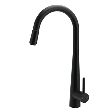 KYLINS Matt Black Pull-Out Kitchen Mixer Tap WELS 5 Star