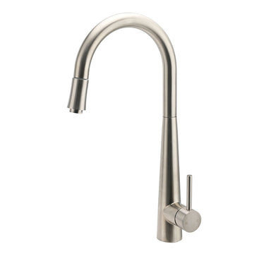 KYLINS Brushed Nickel Pull-Out Kitchen Mixer Tap WELS 5 Star