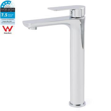 KYLINS Tall Round Basin Mixer Bathroom Faucet Polished Chrome