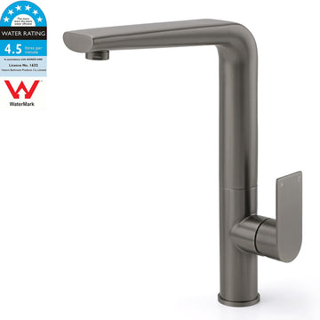 KYLINS Gun Metal Round Kitchen Mixer Tap