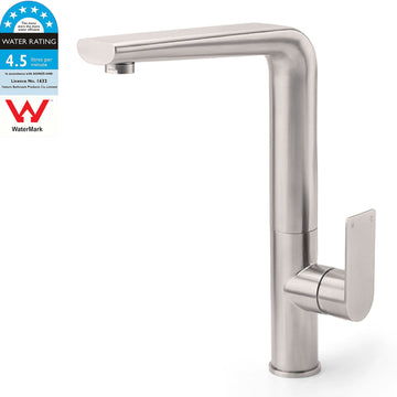 Kitchen Mixer Tap Brushed Nickel 360 Swivel