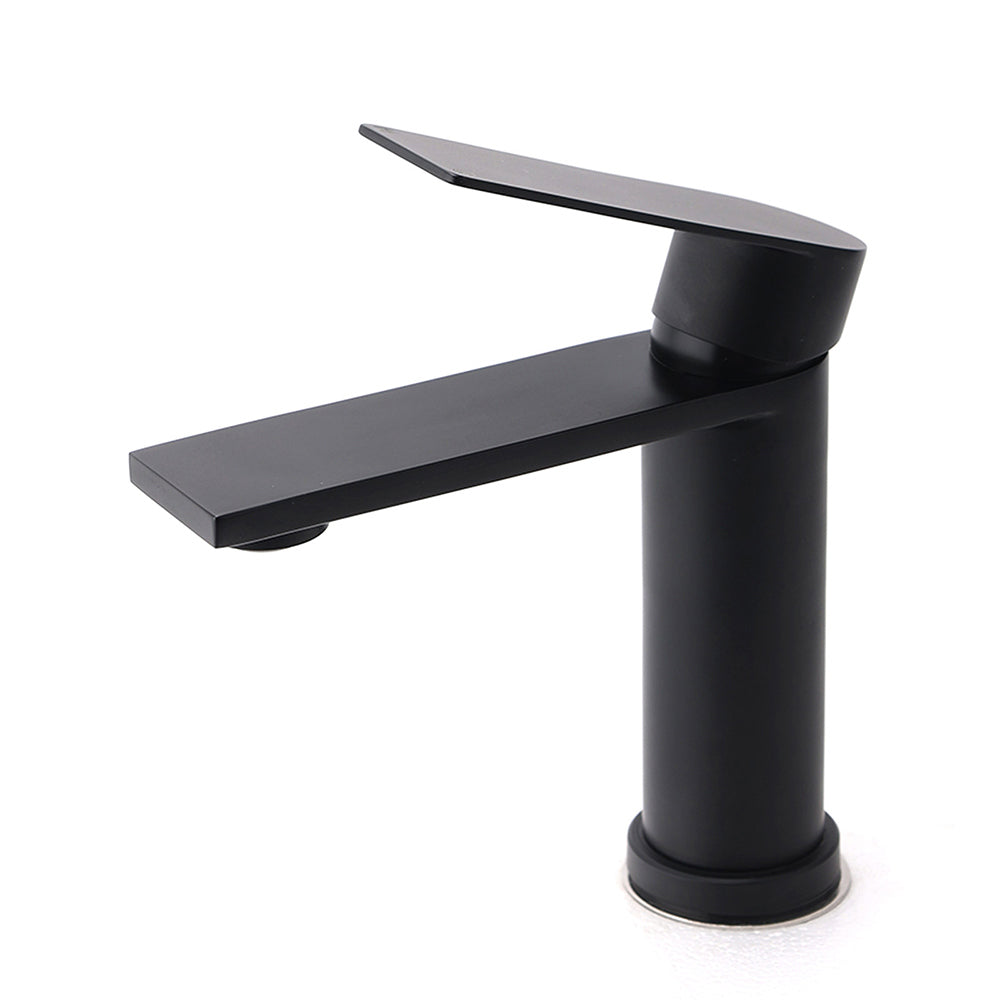 KYLINS Basin Mixer Tap Matt Black Round Bathroom Faucet WELS 6-Star