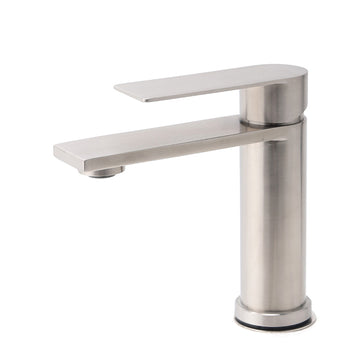 KYLINS Bathroom Basin Mixer Tap Deck Mount Stainless Steel Brushed Nickel