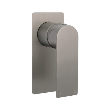 Gun Metal Rectangle Wall Shower Mixer Tap