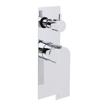 Vortaz Square Shower Mixer Diverter Valve Polished Chrome