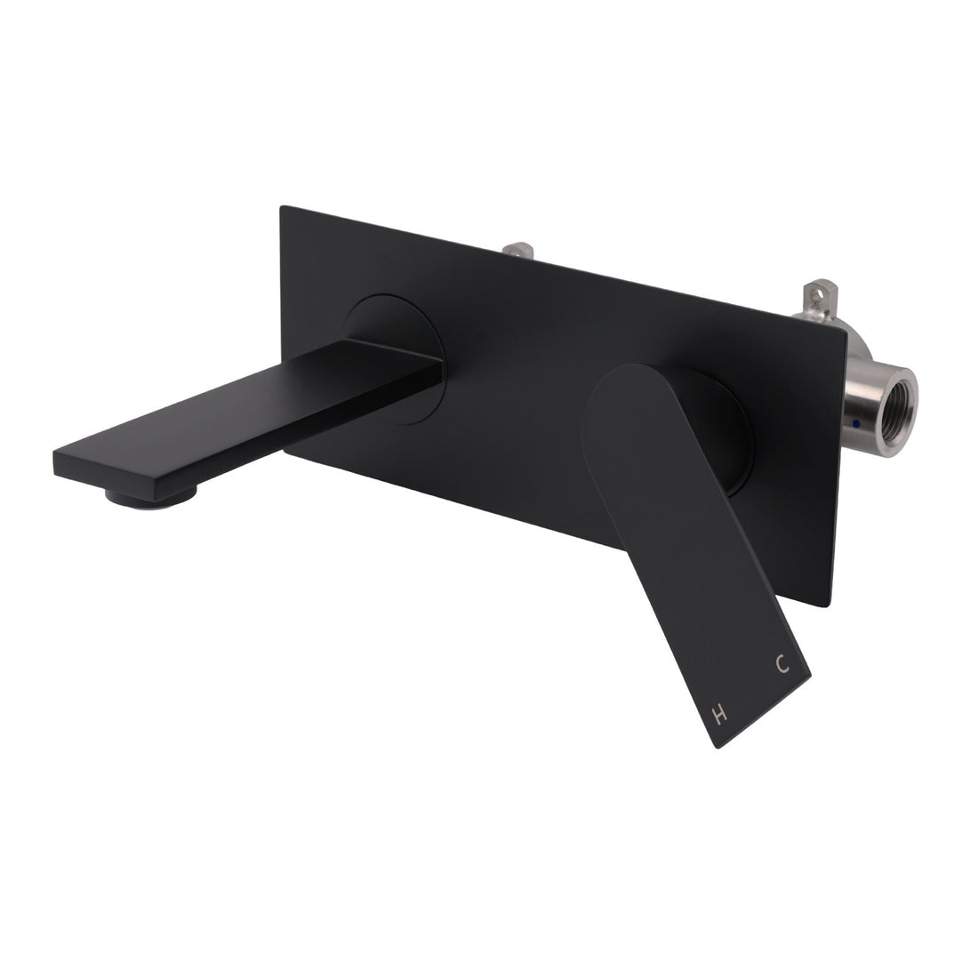 KYLINS Basin Mixer Tap Wall Mounted Matt Black