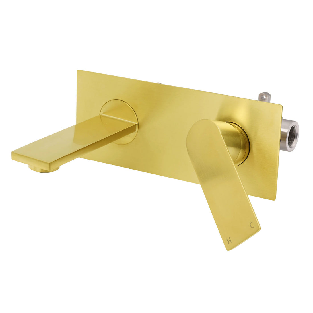 KYLINS Wall Mounted Basin Mixer Tap Brushed Gold