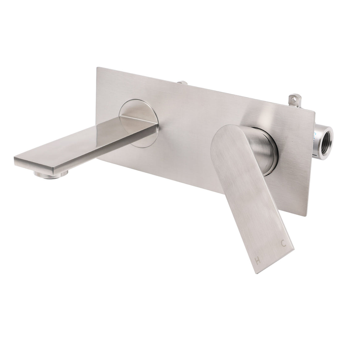 KYLINS Wall Mounted Basin Mixer Tap Brushed Nickel