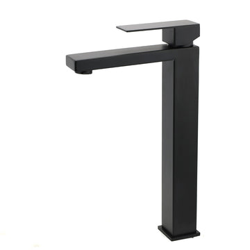 KYLINS Tall Basin Mixer Tap for High Vanity Bathroom Faucet Matt Black