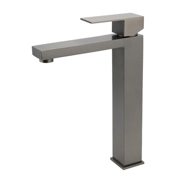 KYLINS Gun Metal Tall Basin Mixer Tap 310mm
