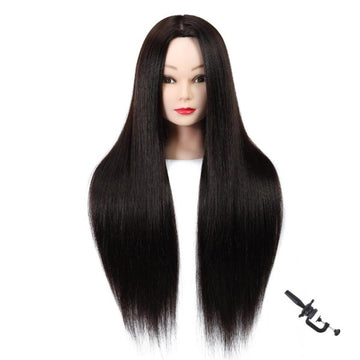 Hairdressing Mannequin Head Training 65cm Heat Resistant