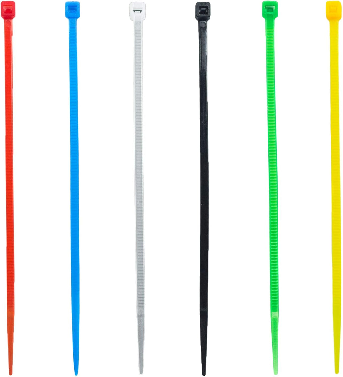 Nylon Cable Ties Self-Locking Reusable 120 Pack 8 Inch Multi