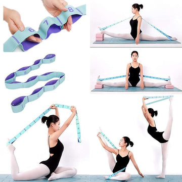 Nitpicker Stretching Strap with 11 Loops Elastic Exercise