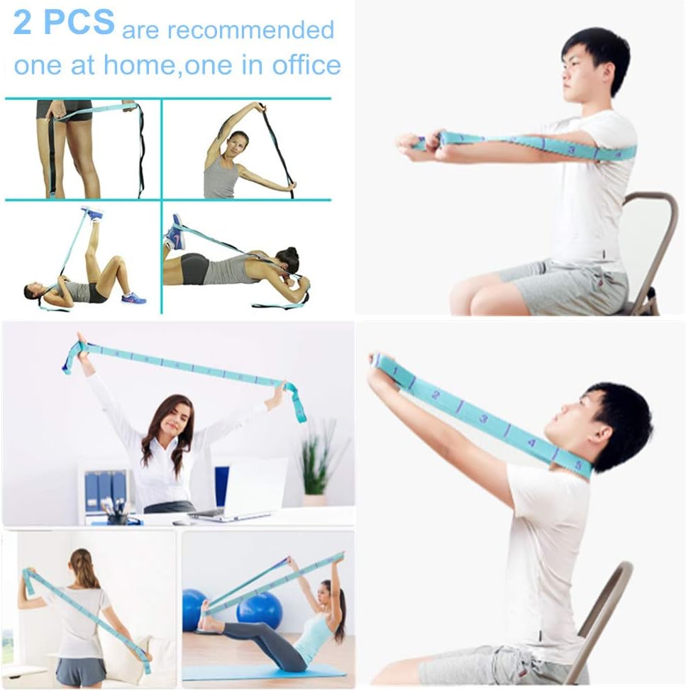 Nitpicker Stretching Strap with 11 Loops Elastic Exercise