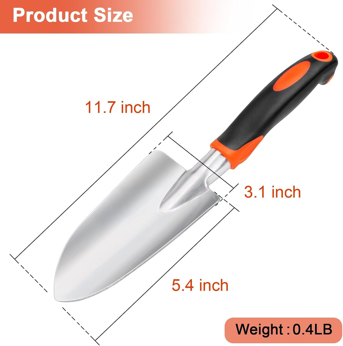 Garden Hand Trowel with Over Sink Roll-Up Dish Drying Rack