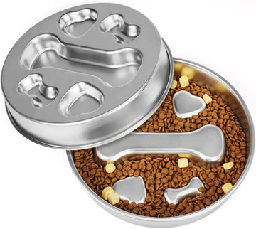 Stainless Steel Dog Slow Feeder and Lick Mat 2-in-1 Dishwasher Safe