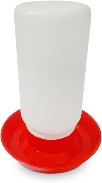 Poultry Chick Waterer 1L Transparent Non-Tip Rotating Clip
