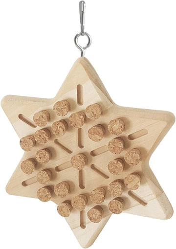 Vortaz Natural Cork Parrot Chew Toy for Beak Trimming and Enrichment