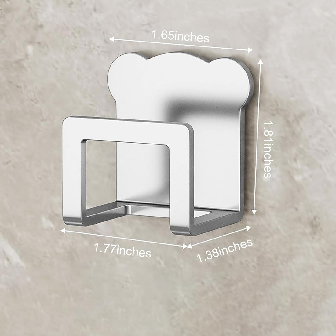 Kitchen Sink Organizer Rack Self-Adhesive 3-Piece Stainless Steel Hooks