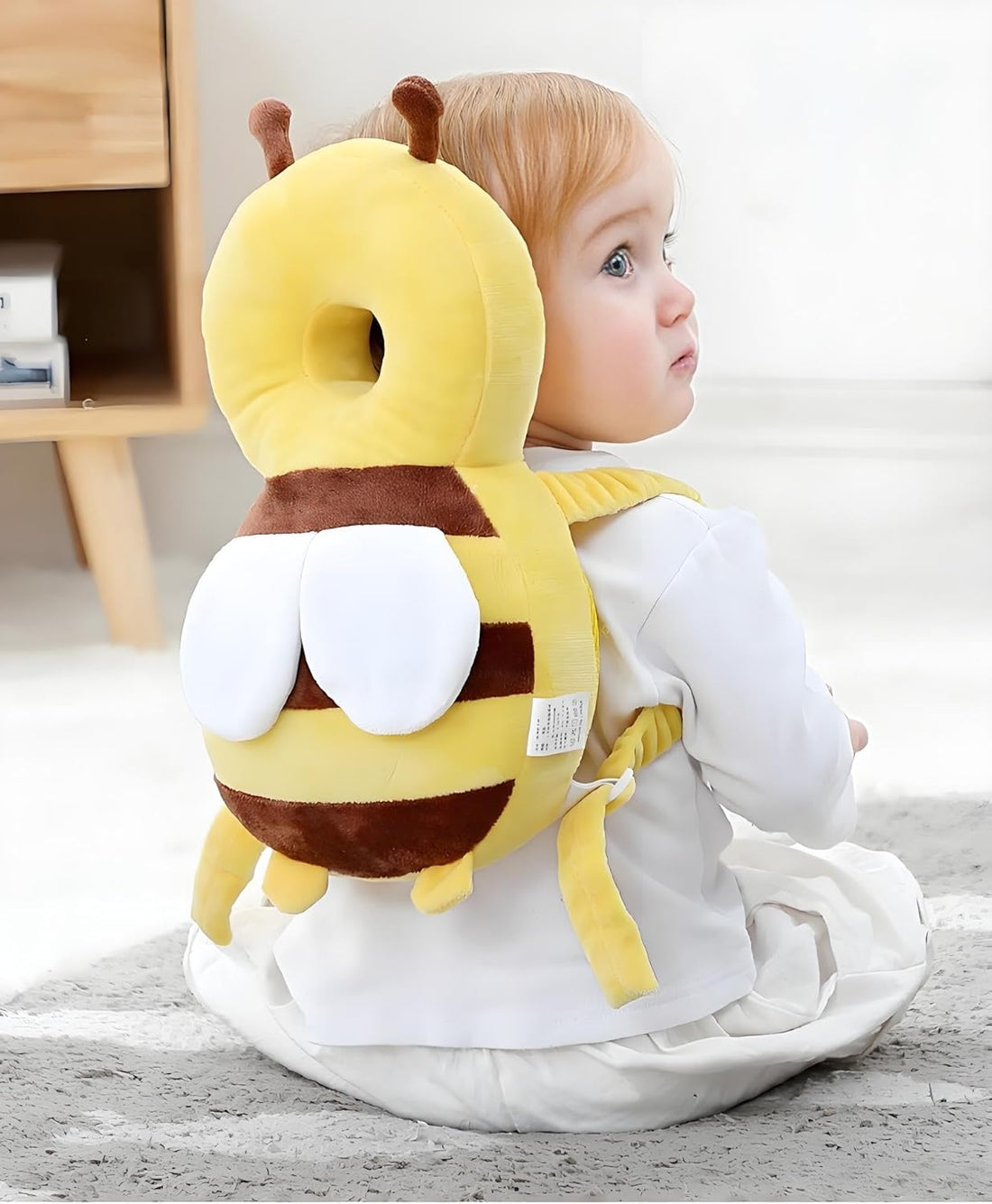 Toddler Head Protector Safety Cushion Pillow Yellow 30cm