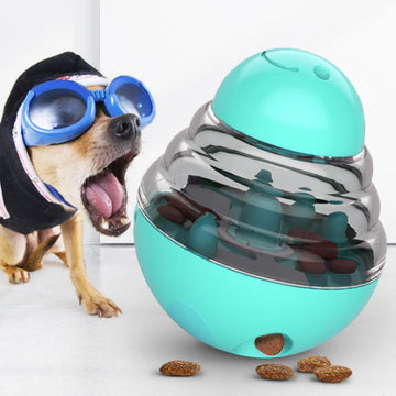 Vortaz Interactive Dog Food Dispensing Ball Treat Toy Blue