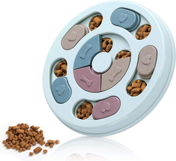 Interactive Dog Puzzle Toy for Mental Stimulation and Slow Feeding Blue