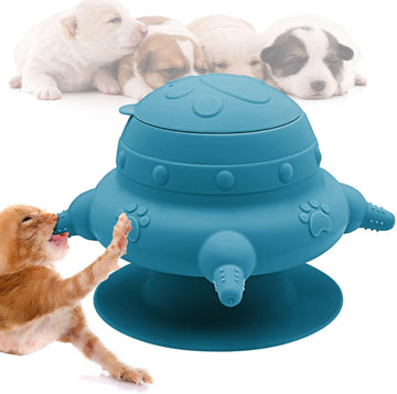 Vortaz 4-Teat Puppy Kitten Feeder Silicone Multi-Pet Bowl Blue