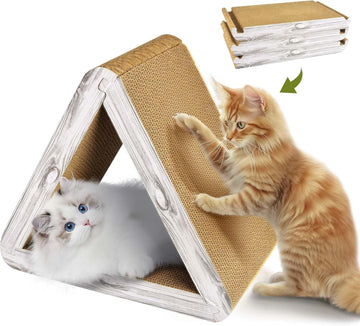 Foldable Cat Scratcher Board for Indoor Cats 6 Usable Sides
