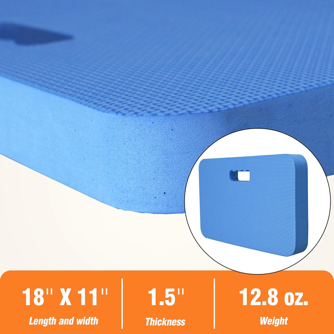 Vortaz Yoga Pilates Exercise Kneeling Pad Blue 3-Pack