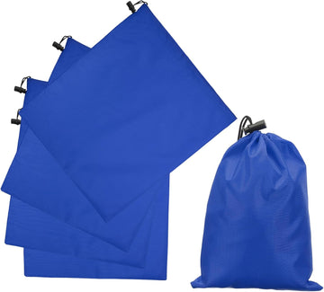 5-Pack 210D Polyester Drawstring Bag Waterproof 35x40cm Cinch Sack