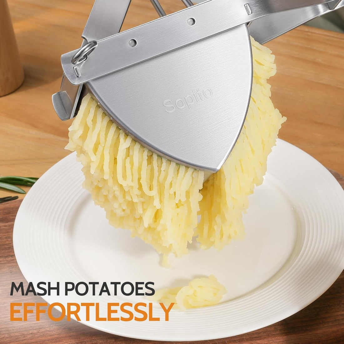 Stainless Steel Potato Ricer 22oz Ergonomic 29cm