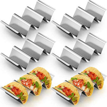 Stainless Steel Taco Holder Stand 6-Pack Oven Grill Safe