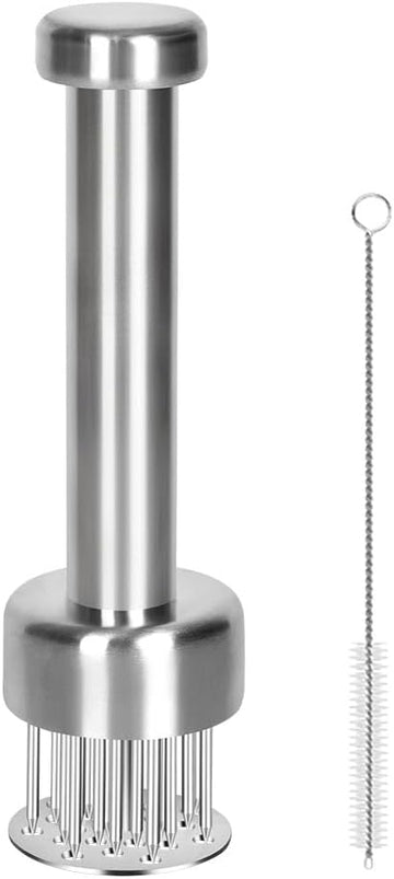 Meat Tenderizer 21 Needles Retractable Guard 304 Stainless Steel Dishwasher Safe