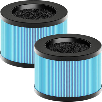 MK01 MK06 True HEPA Filter Replacement 2 Pack Blue