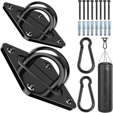 Vortaz Heavy Duty Hammock Hanging Kit M10 1700lb Rust-Resistant Black