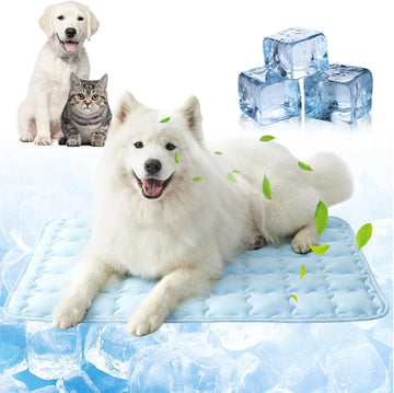Dog Cooling Mat Ice Silk Summer Heat Relief Non-Slip Mat