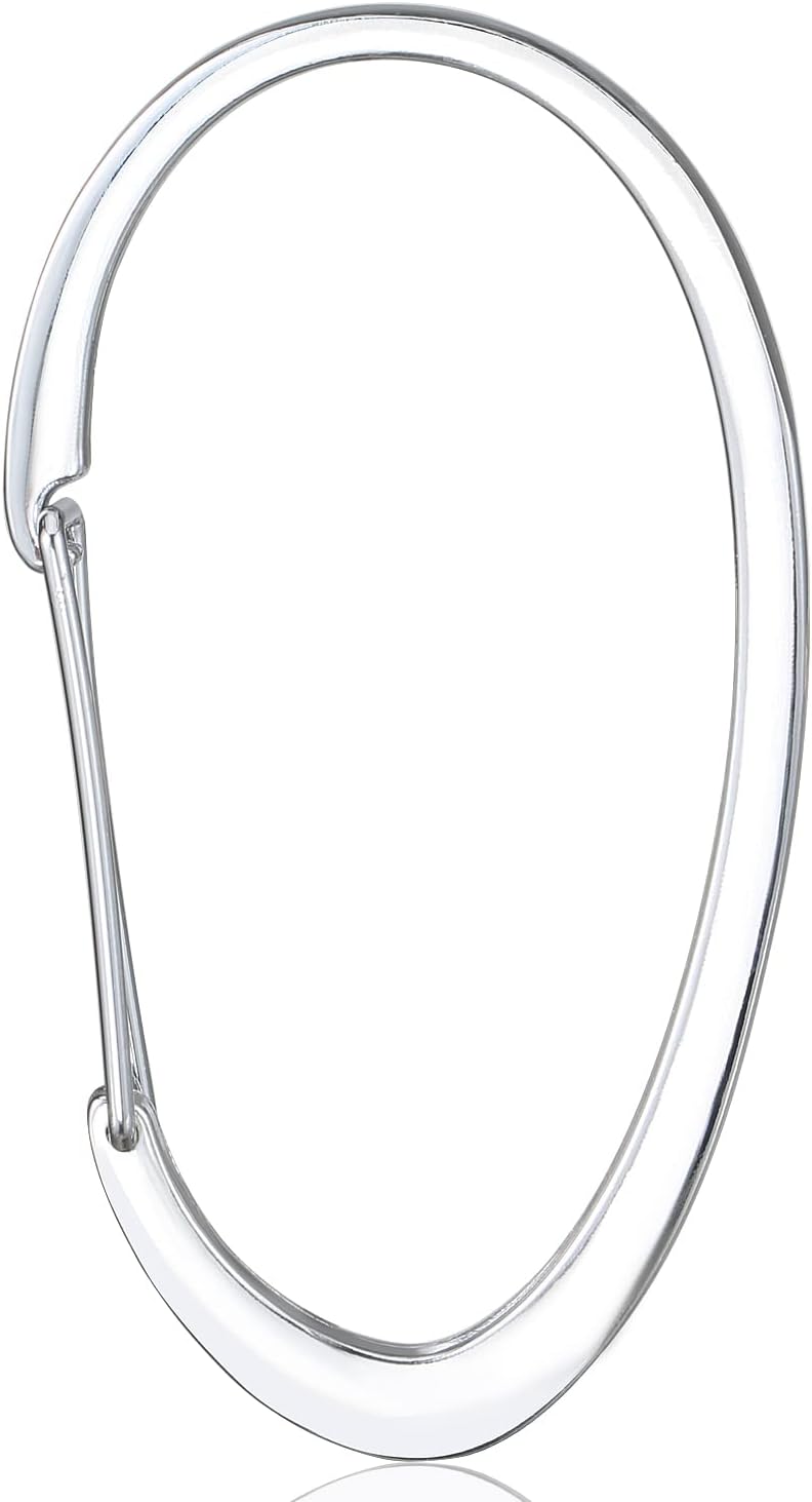 Vortaz Rustproof Shower Curtain Rings Chrome 12 Pack