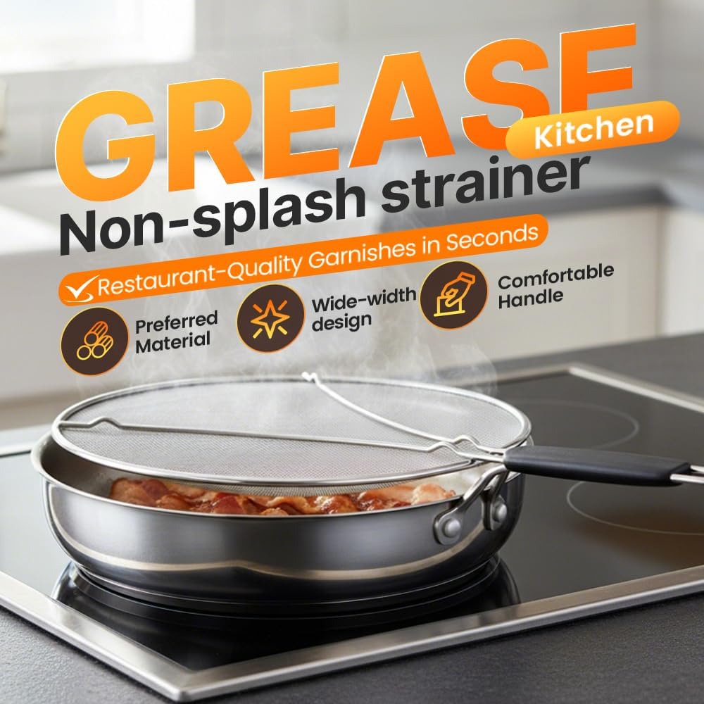 Vortaz Stainless Steel Grease Splatter Guard 11-13 inch