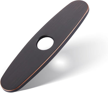 ALEASHA 10in Oil Rubbed Bronze Kitchen Sink Faucet Plate Escutcheon