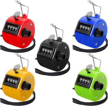 5-Pack Handheld Golf Tally Counter Clicker Mechanical