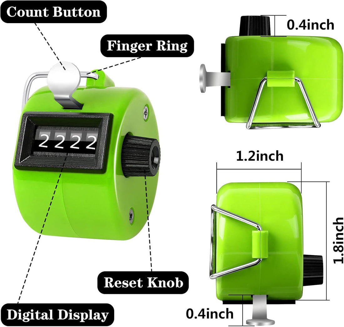 5-Pack Handheld Golf Tally Counter Clicker Mechanical