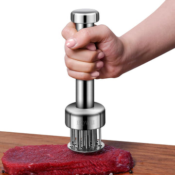 Stainless Steel Meat Tenderizer 21 Needles Comfortable Grip